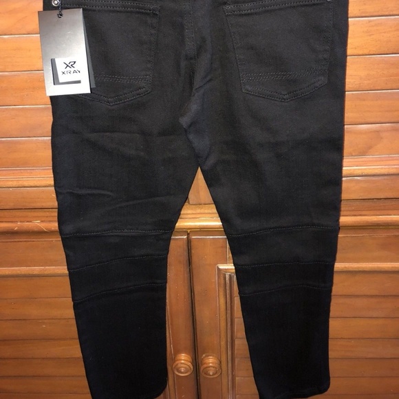 XRay Black Jeans Kids Moto Style Size 10 Stretch - Picture 4 of 4